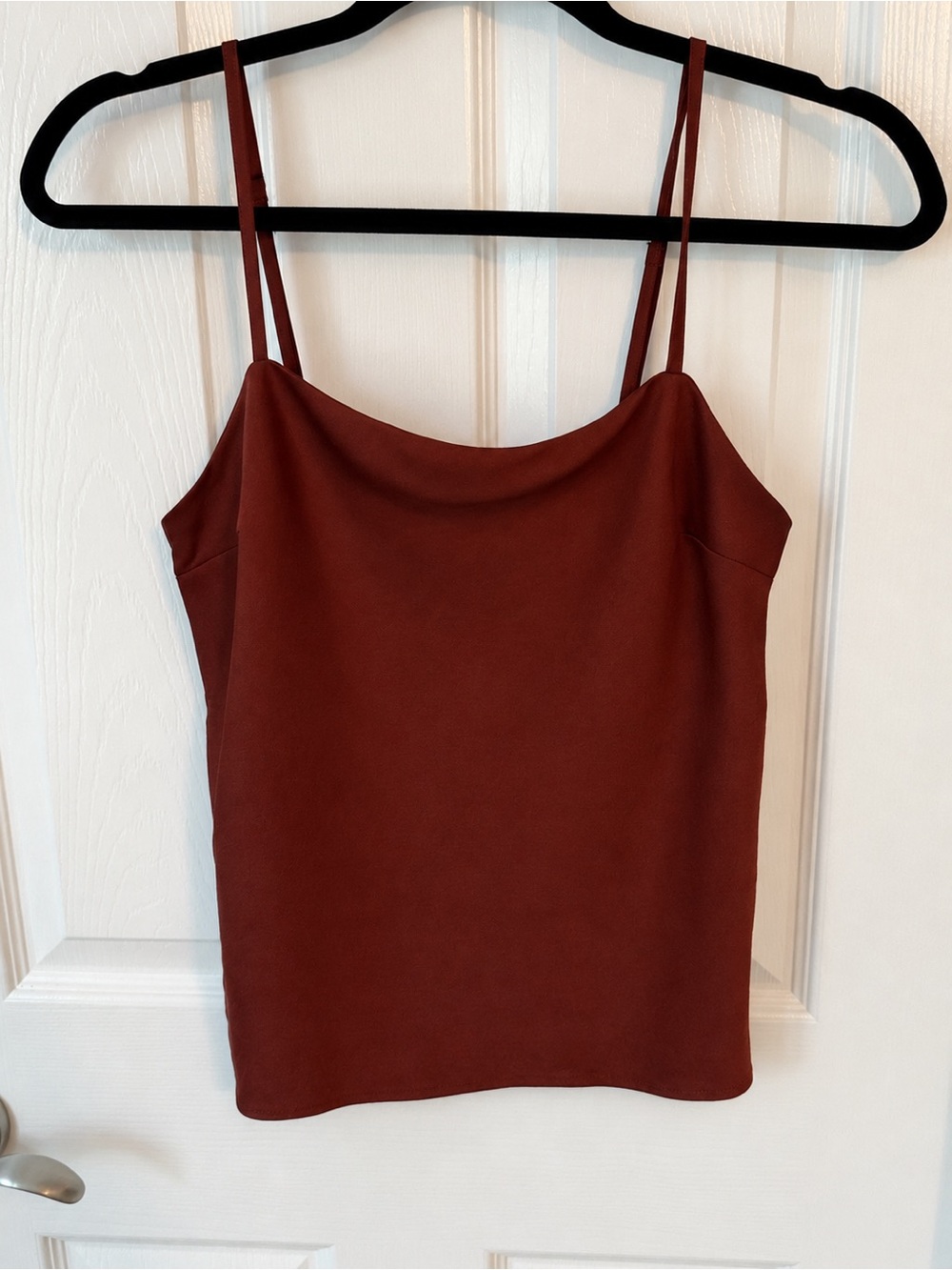 Abercrombie & Fitch Rust-Brown Spaghetti-Strap Cami
